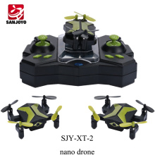 Nuevo producto sin cabeza nano drone plegable micro FPV drone con 0.3MP para regalo niños SJY-XT-2 PK SYMA X12S